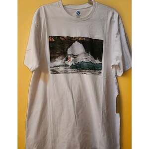 Vast Life Graphic T-Shirt Size XL White Surfing Beach NWT CR10 Excellent New